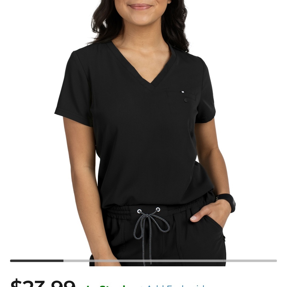 Black scrubs